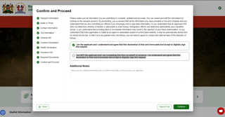 Confirm and Proceed