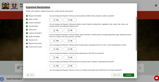 Customs Declaration