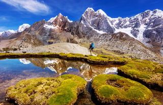 beautiful mountains landscapes in cordillera