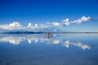 panoramic view of Salar de Uyuni, Bolivia
