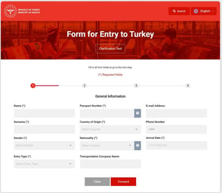Form For Entry Turkey Form For Entry Turkey