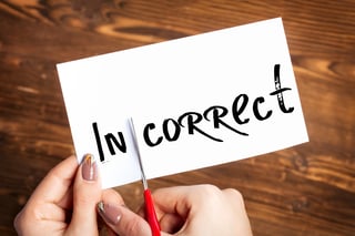Incomplete Or Incorrect Application Incomplete Or Incorrect Application