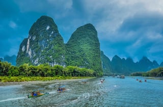 river scenery rafting