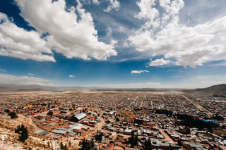 View of the city of Oruro, Bolivia