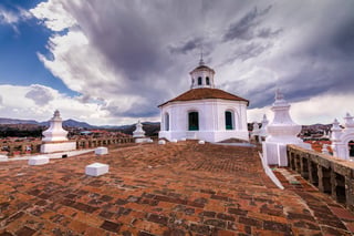 view of san felipe neri church in sucre bolivia