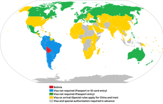 Bolivia Visa Policy