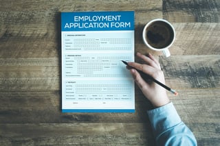 employment application form concept