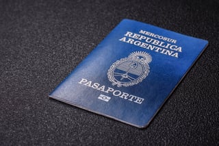 international biometric passport of a citizen of Argentina