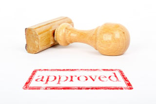 stamp with approved stamp