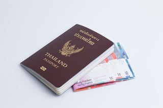 Thai Passport With Switzerland Currency