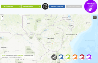 NetOne Network Coverage in Zimbabwe