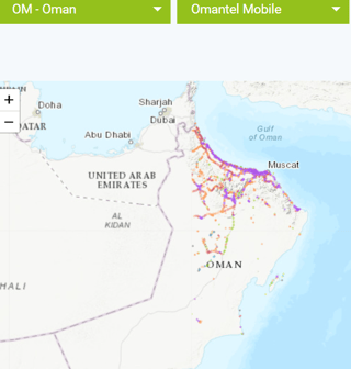 Omantel Coverage Overview