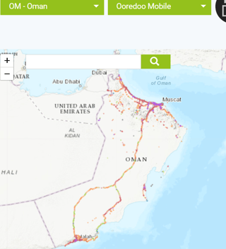 Ooredoo Oman Coverage Overview