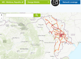Orange Network Coverage in Moldova