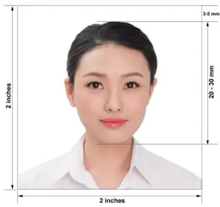 sample image of passport size photo