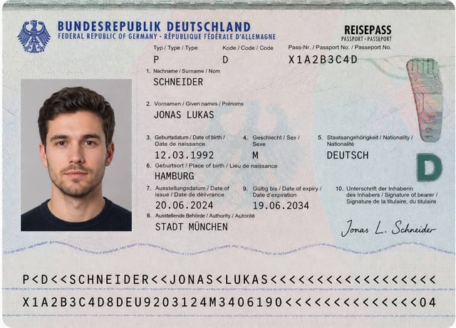 Passport Biopage Sample