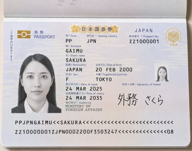 Scan Of Passport Biopage