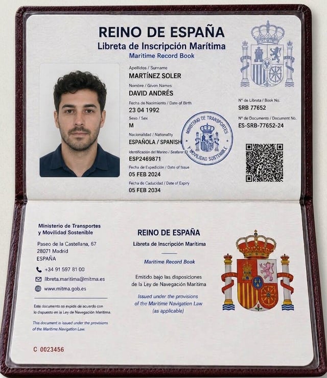 Seaman Eta Fishing Vessel Seaman Book