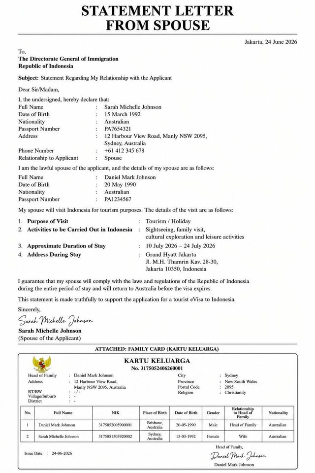 Statement With House With Family Card