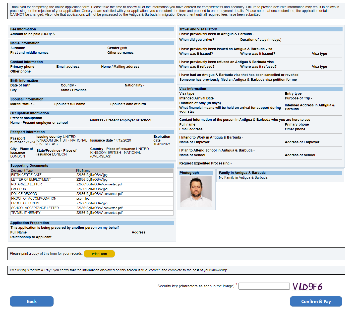 Get Multi Migratory Form