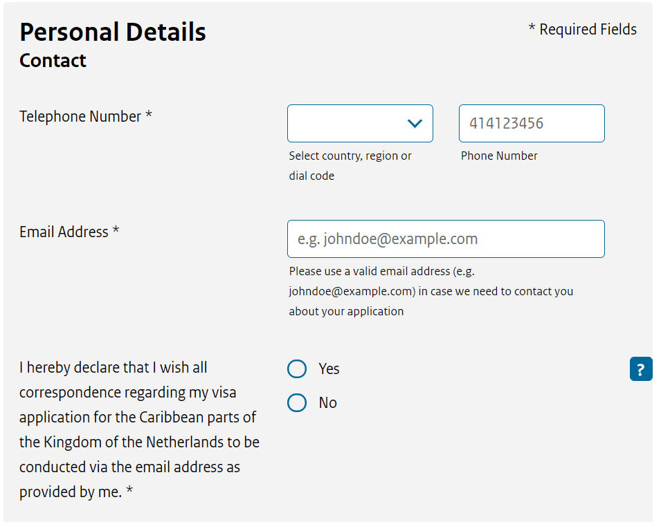 Personal Details