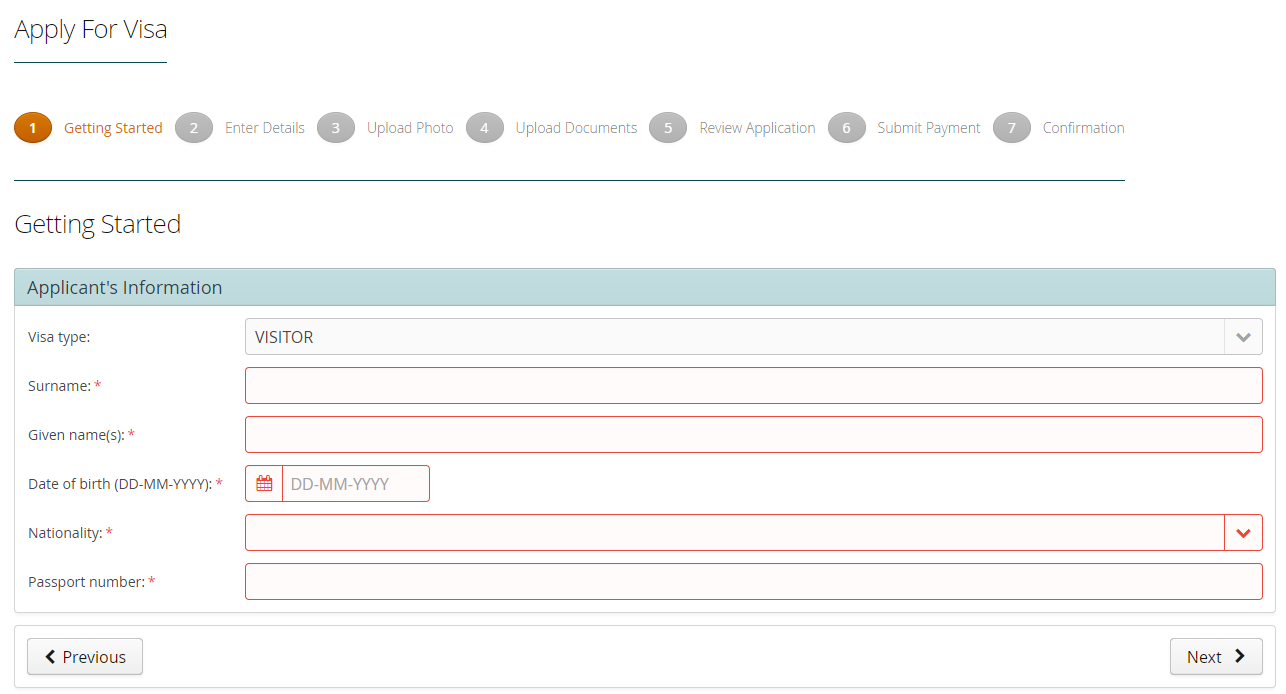 Application’s Information