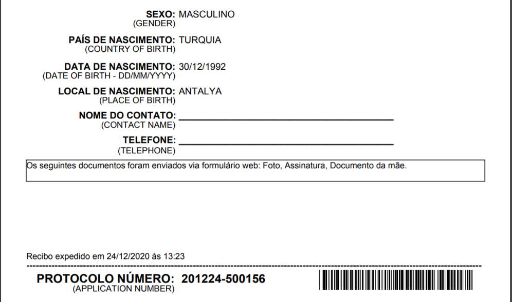 Delivery Receipt