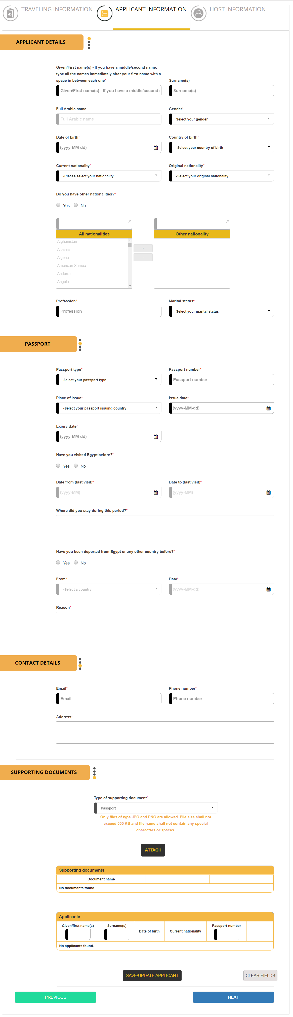 Applicant Details Applicant Details