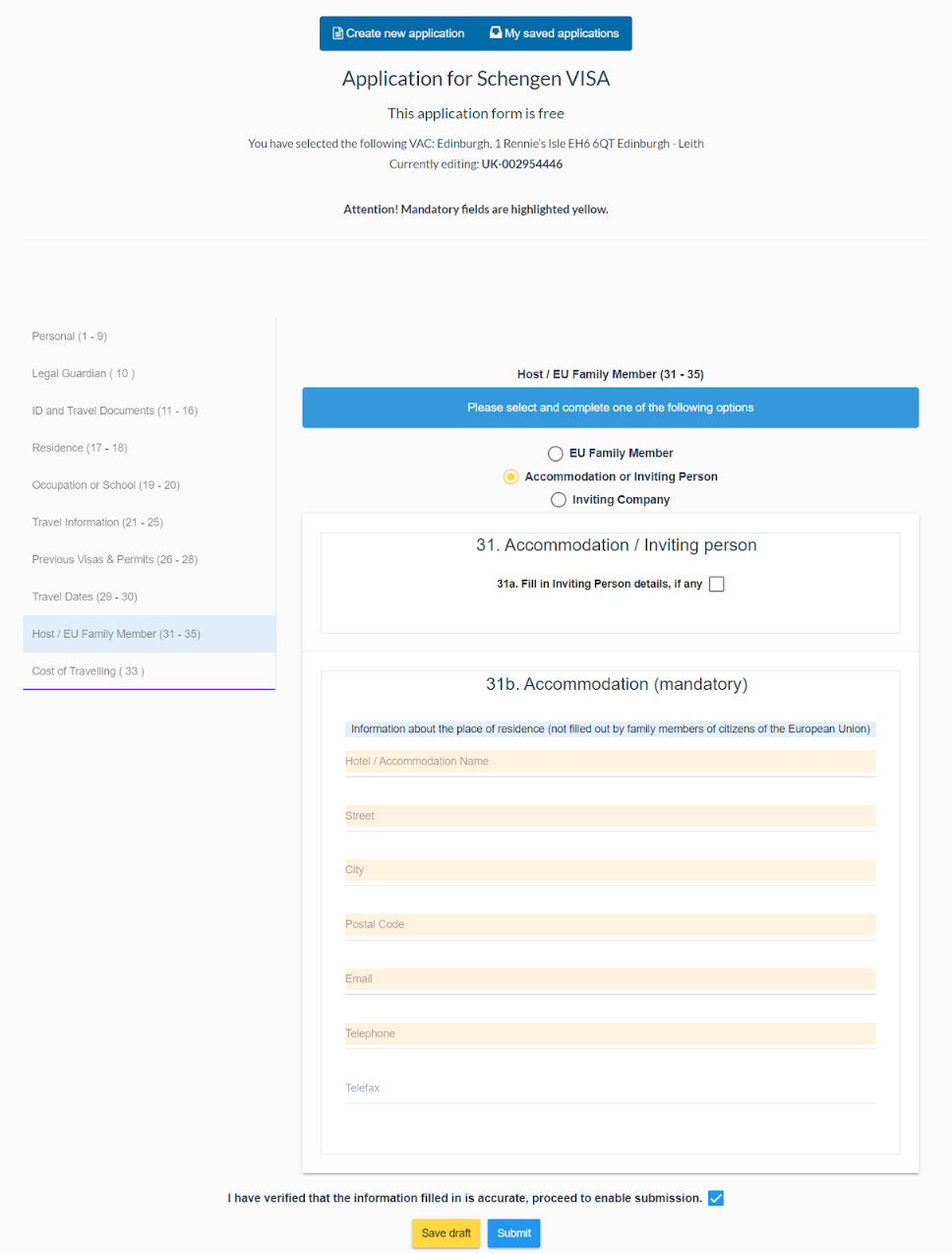 Guide for Requirements to Lodge Application Forms