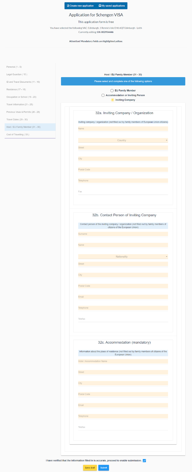 Guide for Requirements to Lodge Application Forms