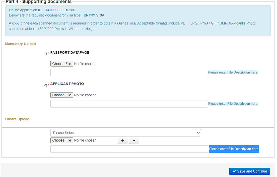 Supporting documents
