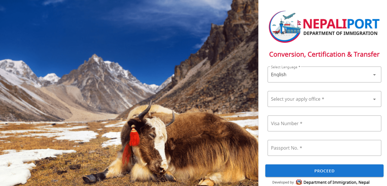 Nepal Visa Transfer