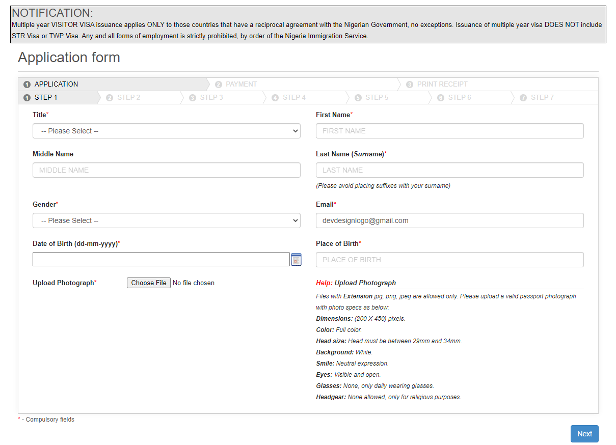 Guide for Requirements to Lodge Application Forms