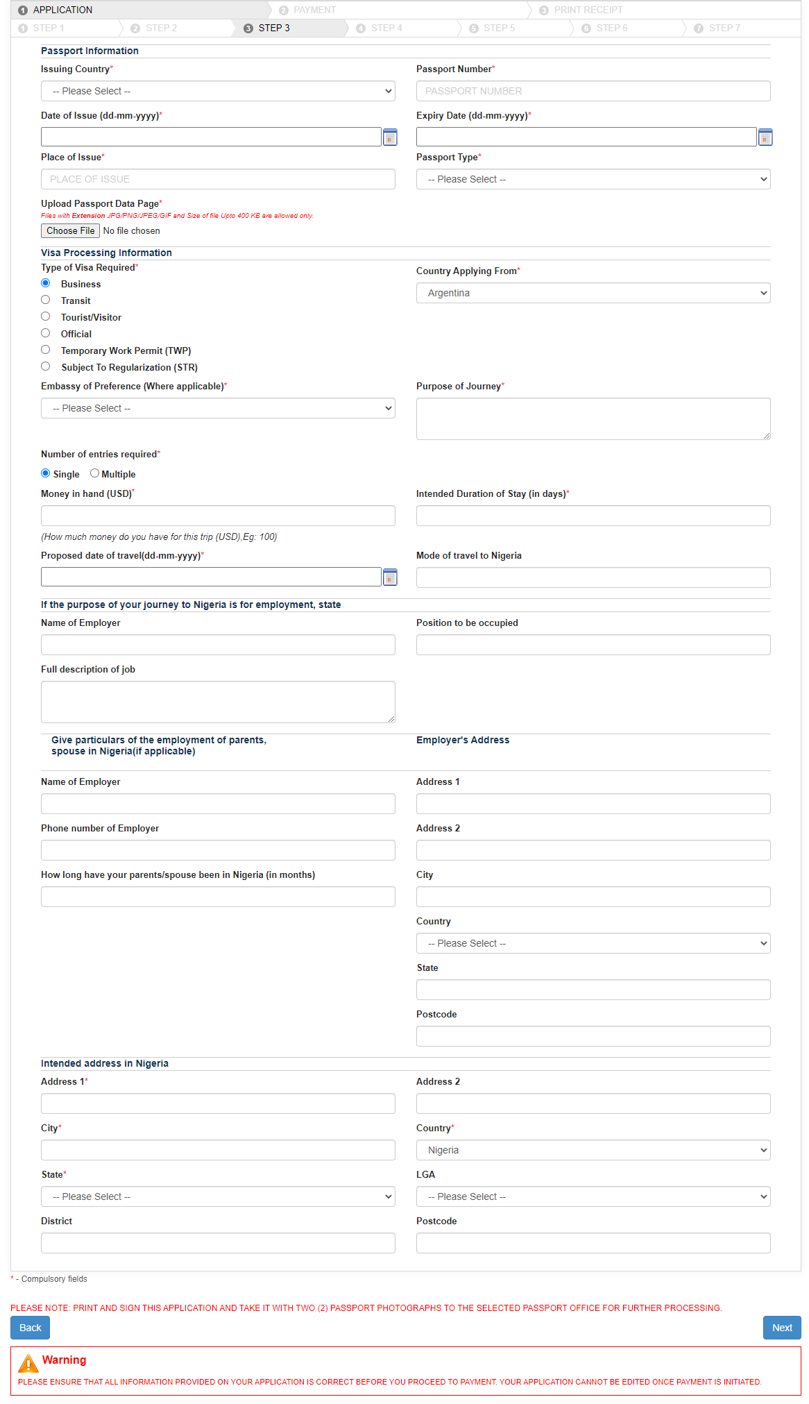 Guide for Requirements to Lodge Application Forms