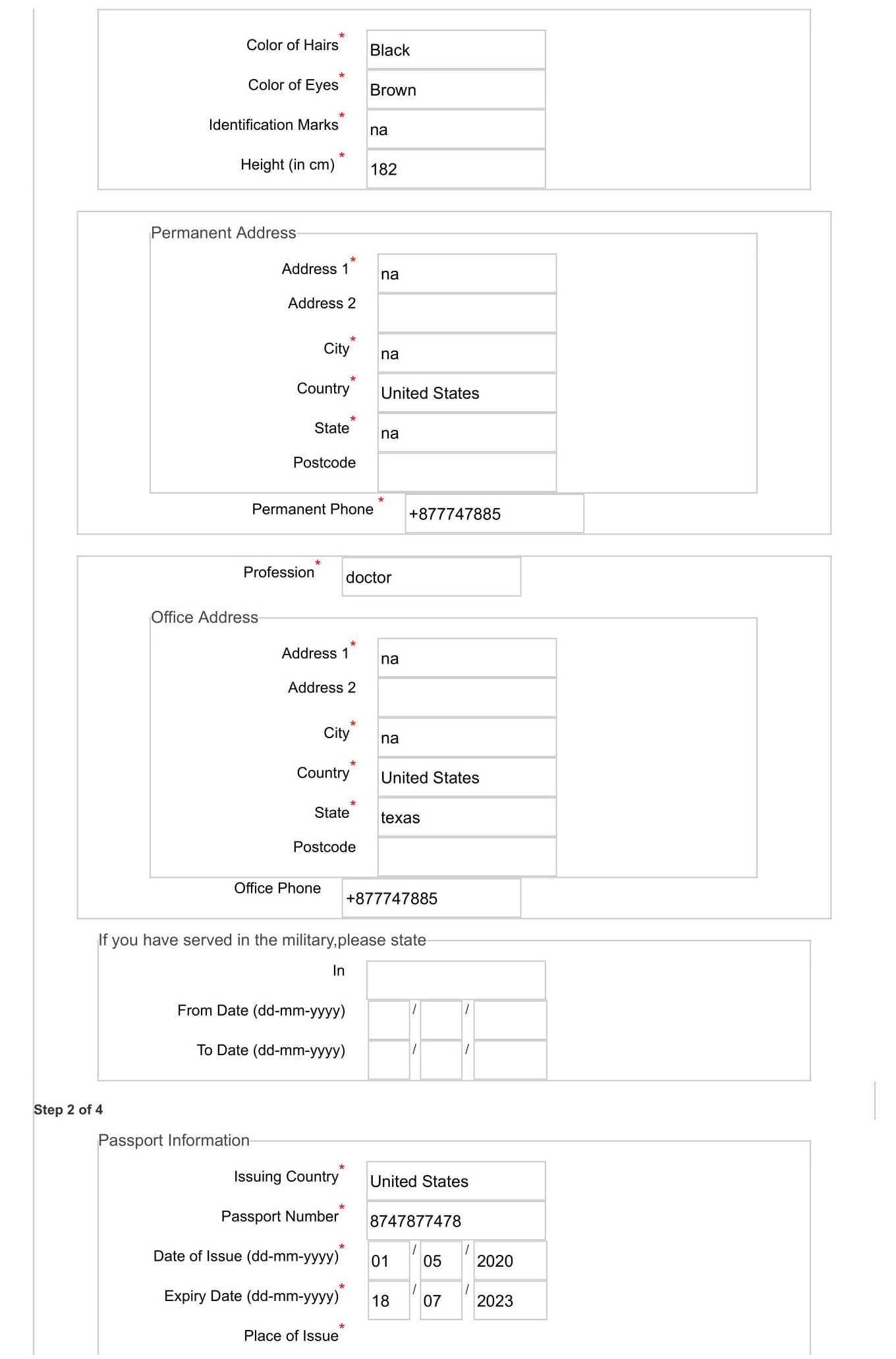 Guide for Requirements to Lodge Application Forms