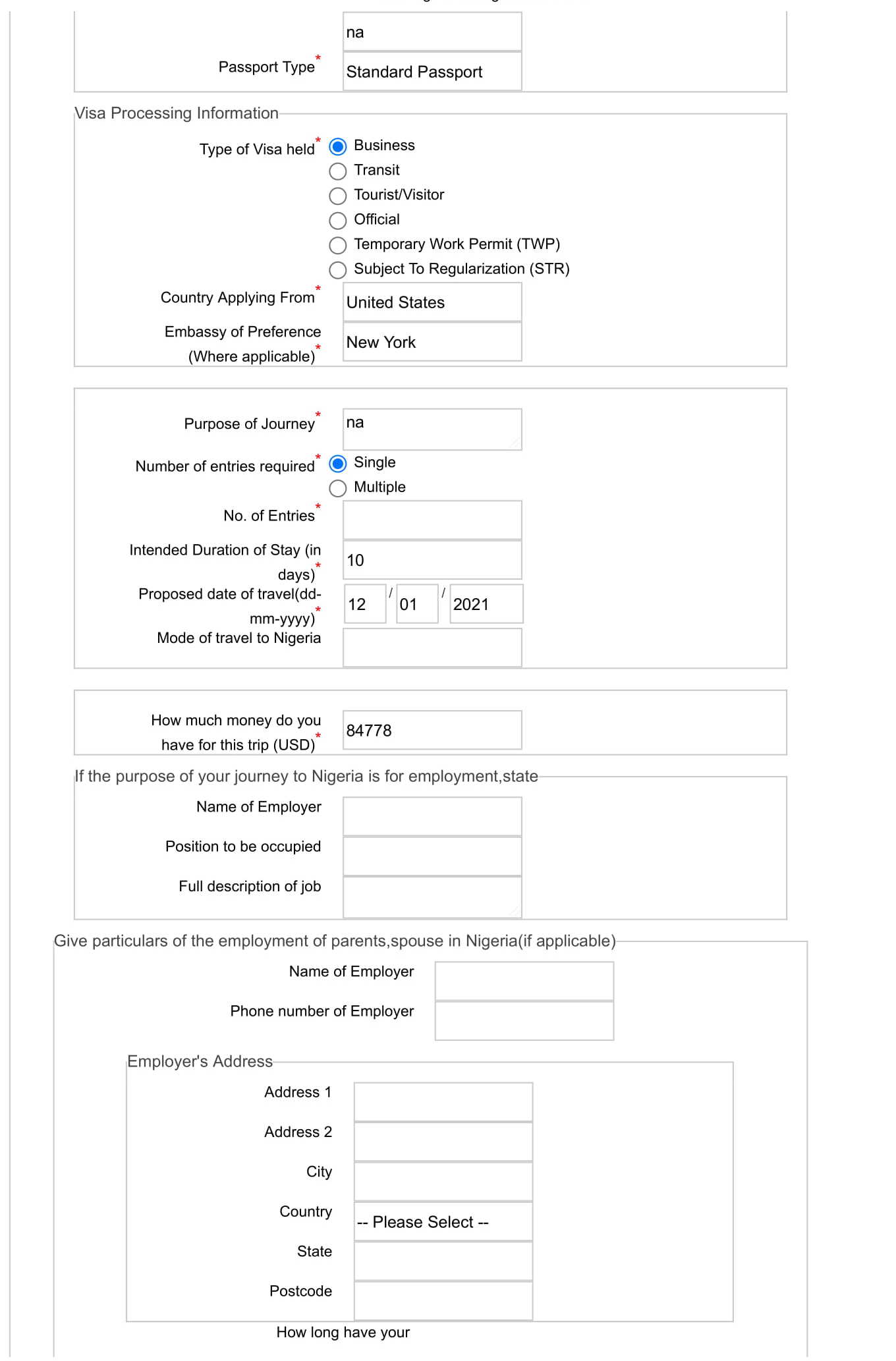Guide for Requirements to Lodge Application Forms