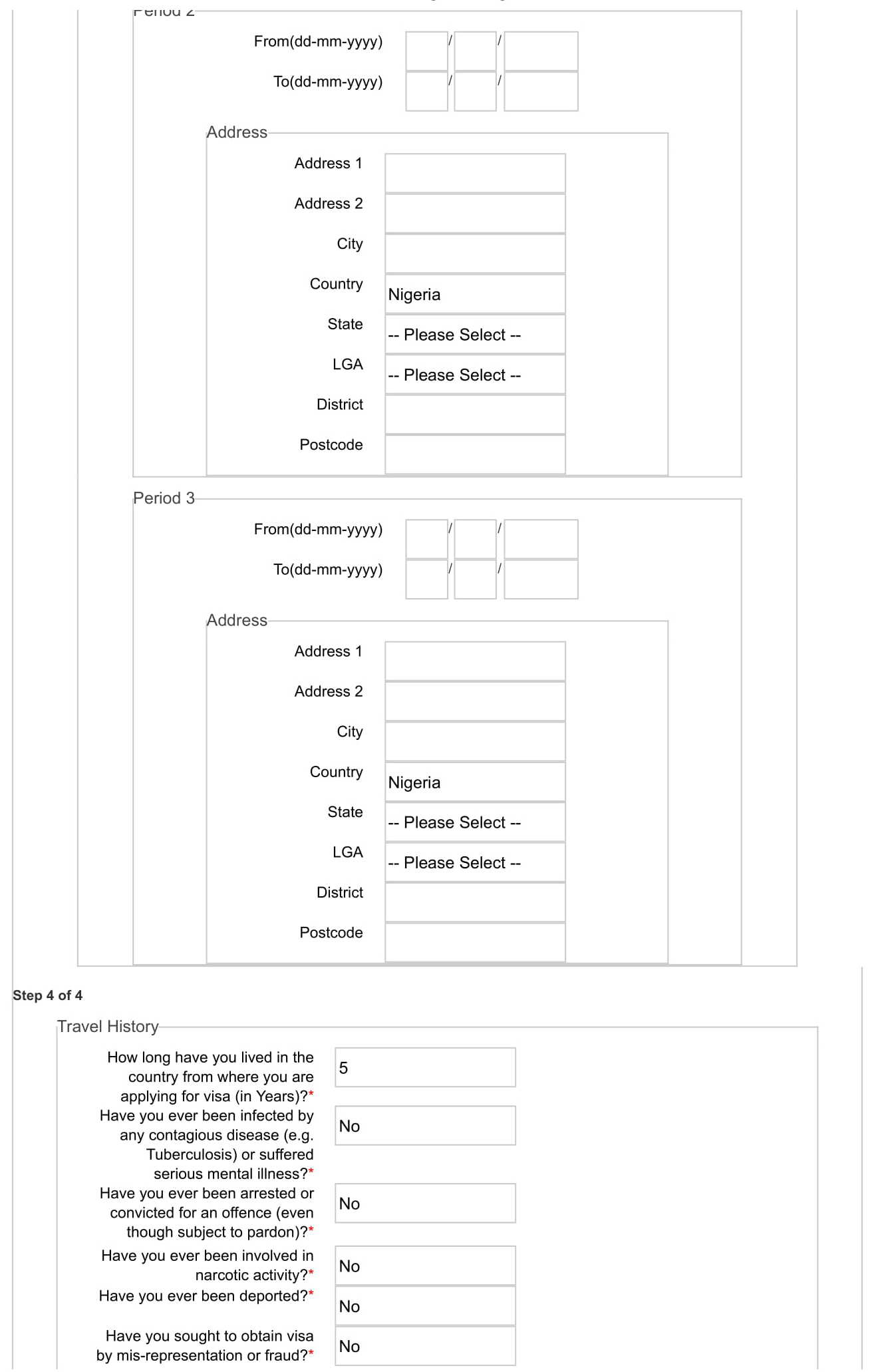 Guide for Requirements to Lodge Application Forms