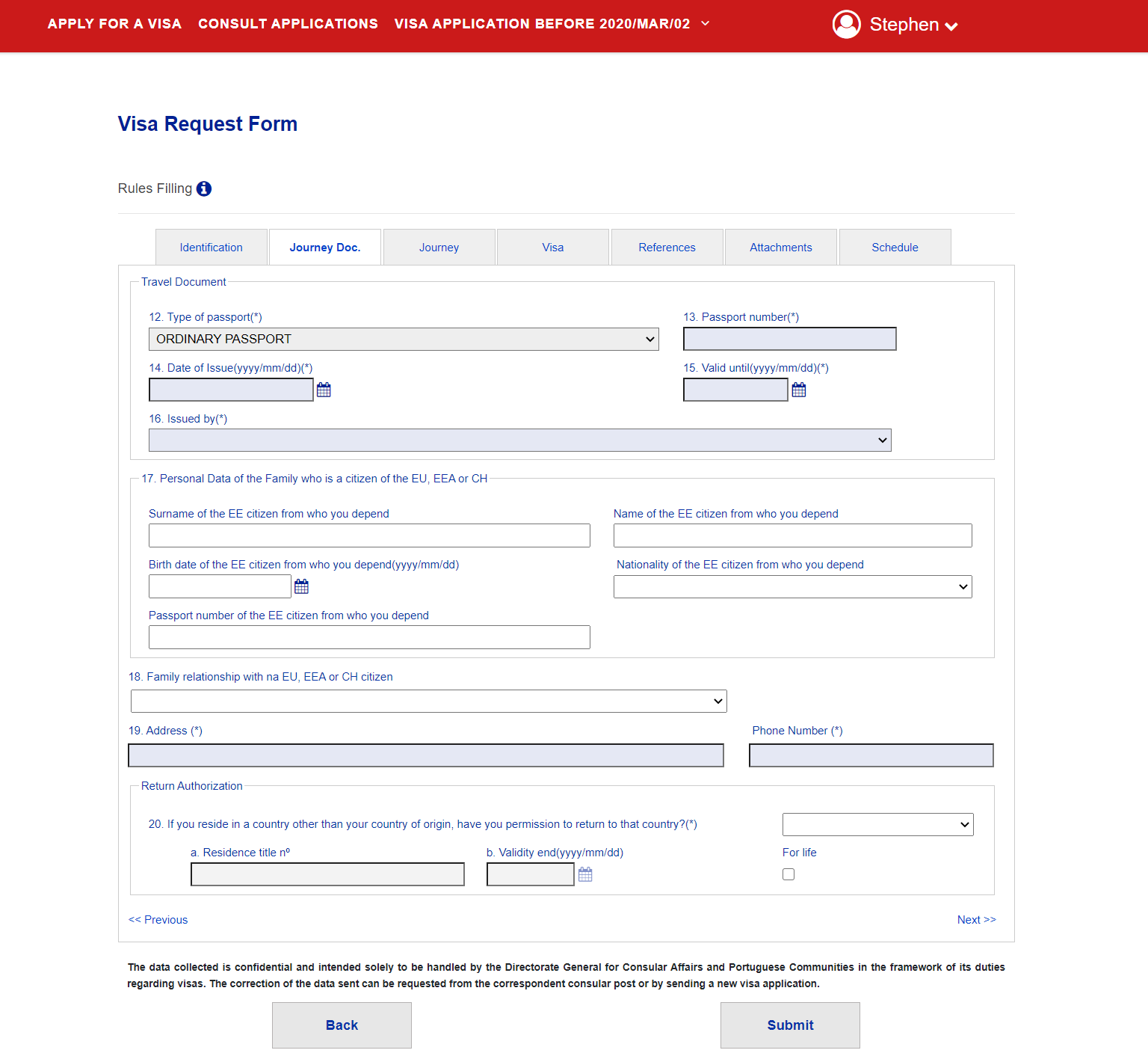 Guide for Requirements to Lodge Application Forms
