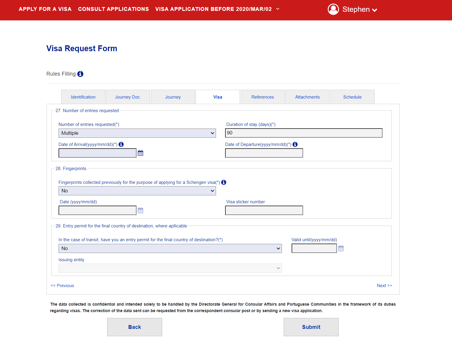Guide for Requirements to Lodge Application Forms
