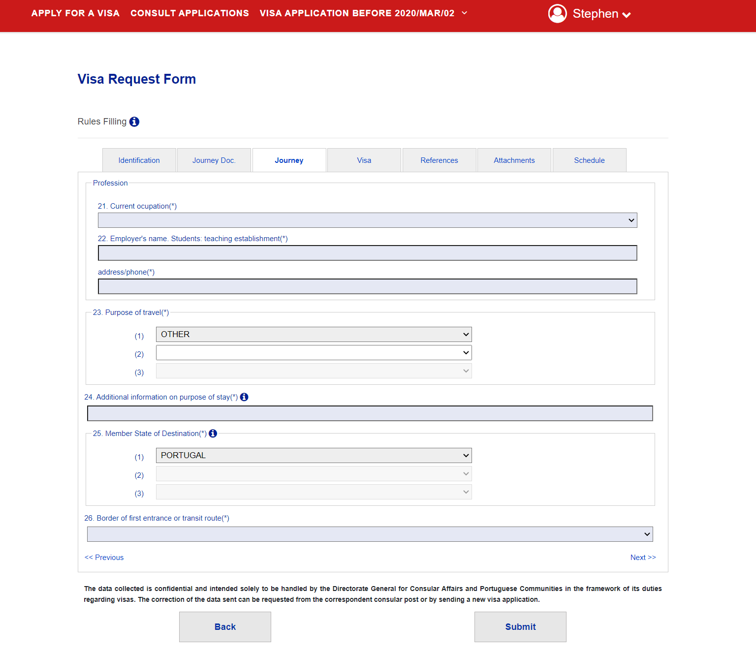 Guide for Requirements to Lodge Application Forms
