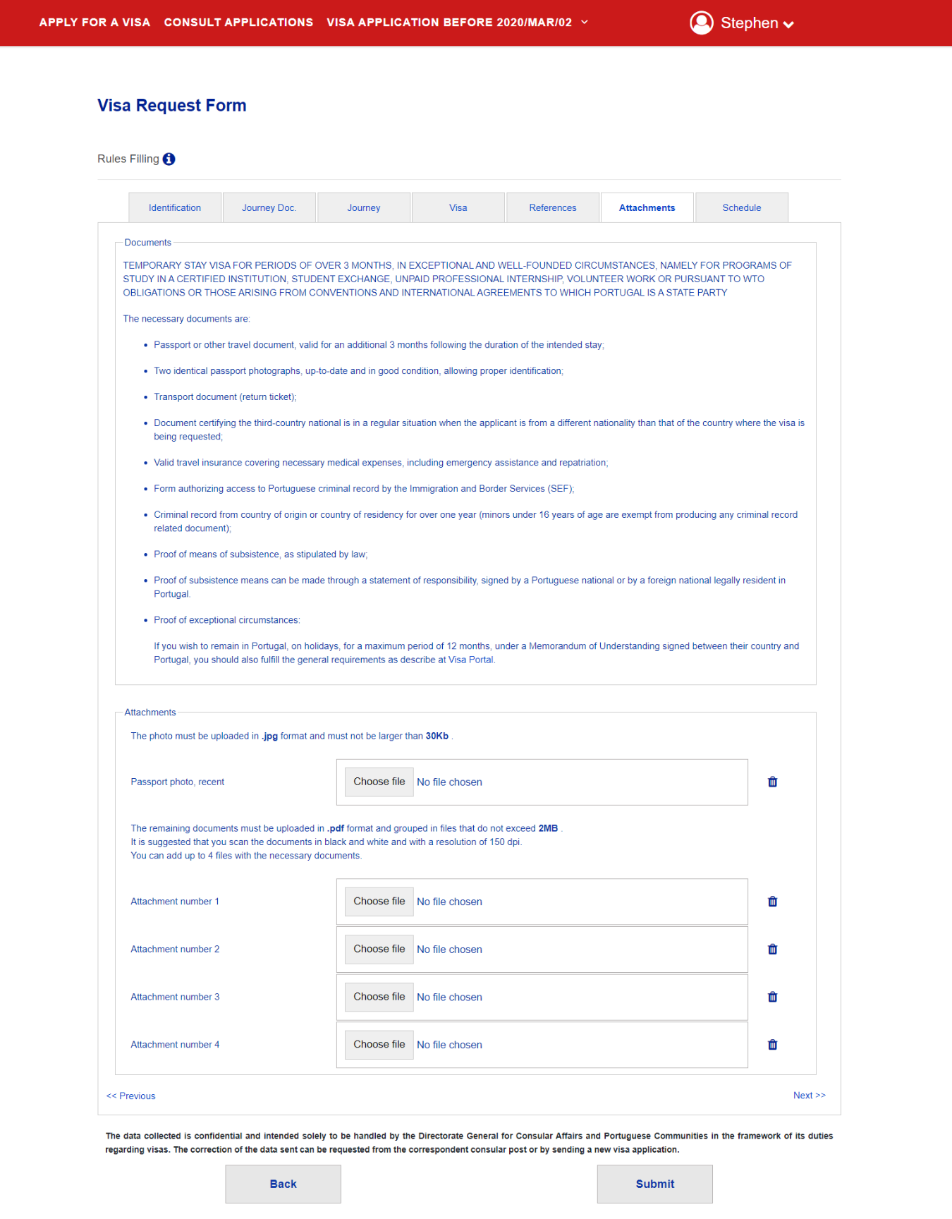 Guide for Requirements to Lodge Application Forms