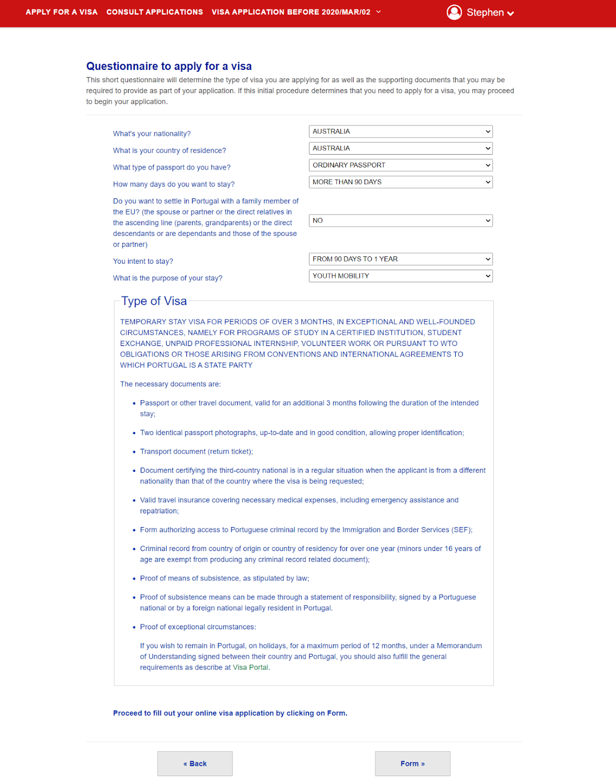 Guide for Requirements to Lodge Application Forms