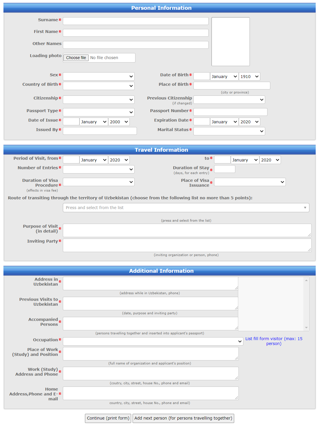 Personal Information