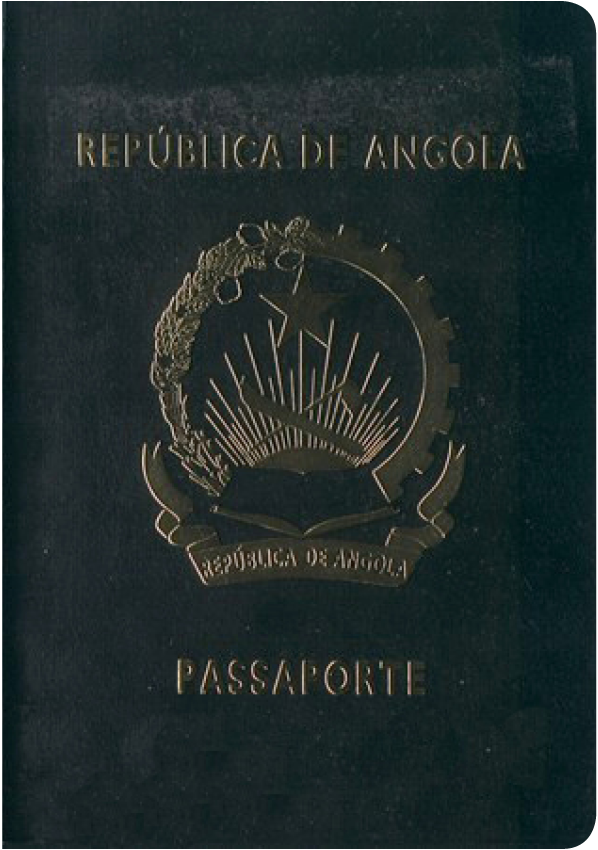 A regular or ordinary Angola passport - Front side
