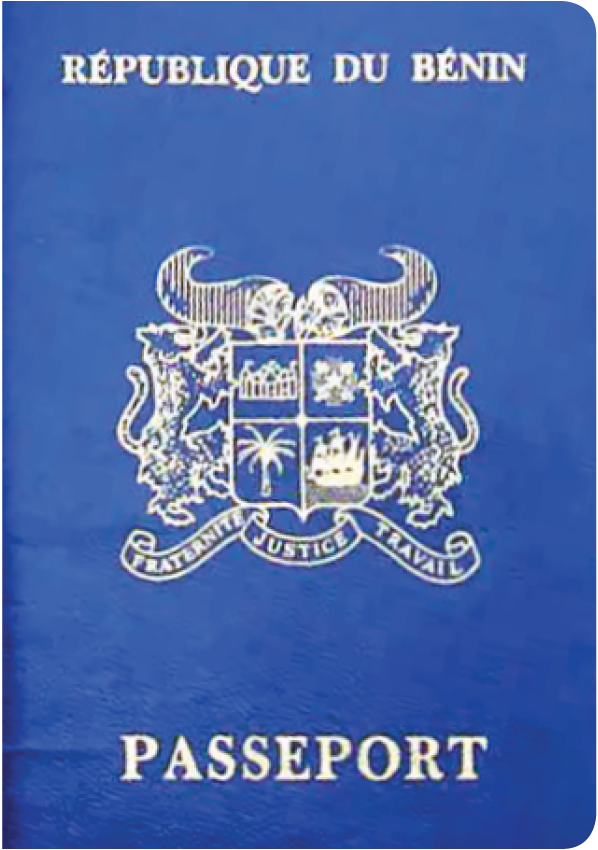 A regular or ordinary Benin passport - Front side