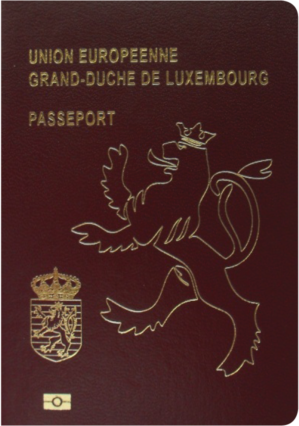A regular or ordinary Luxembourg passport - Front side
