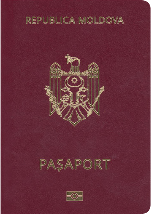 A regular or ordinary Moldovan passport - Front side