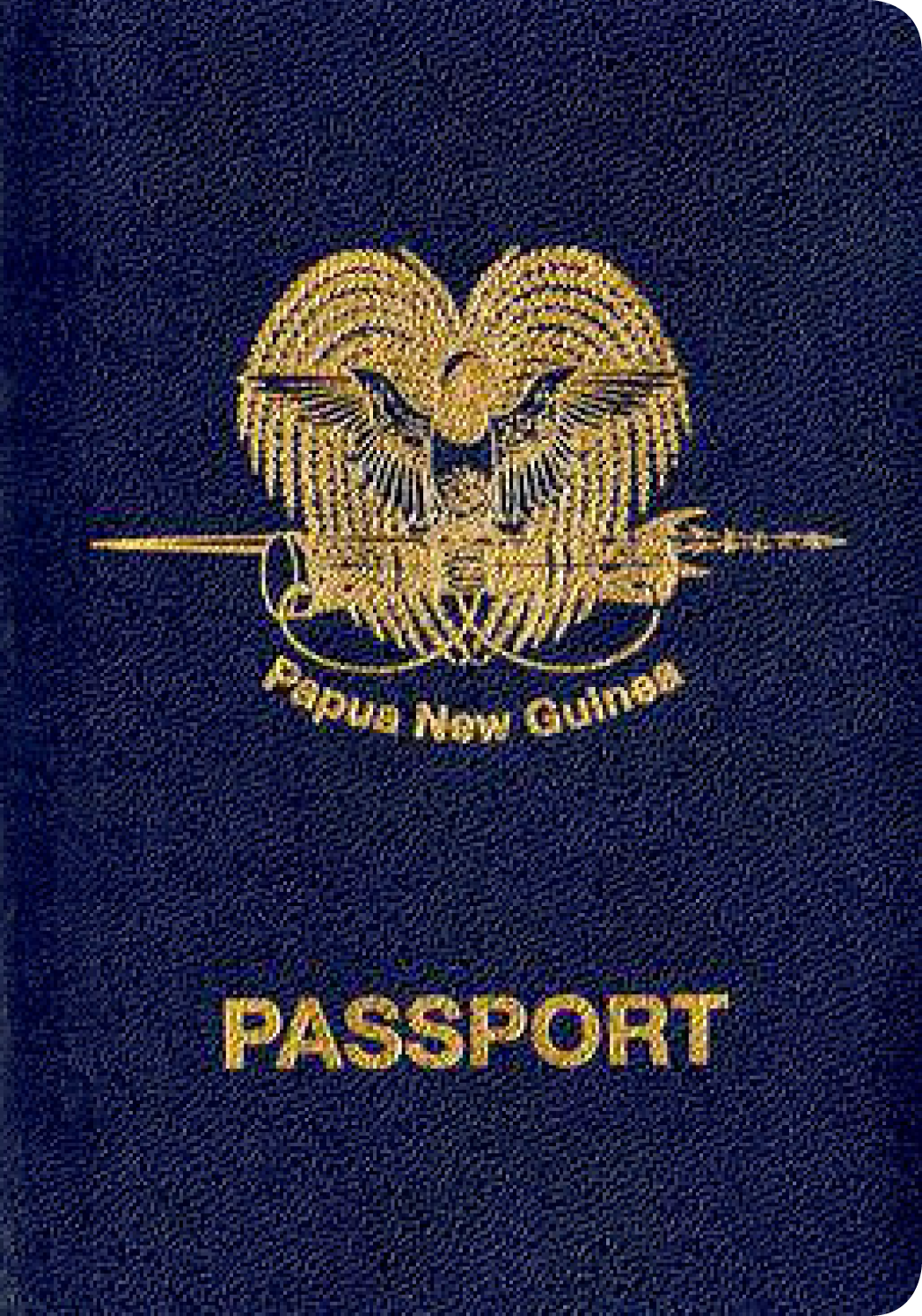 A regular or ordinary Papua New Guinea passport - Front side