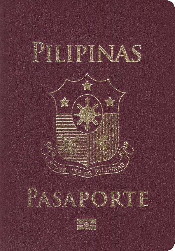A regular or ordinary Philippine passport - Front side