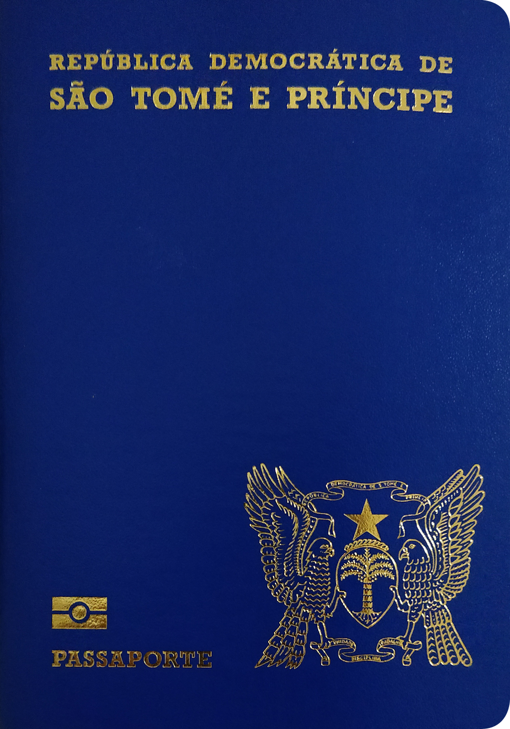 A regular or ordinary sao tome and principe passport - Front side